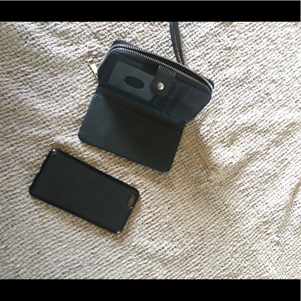 Wallet with magnetic phone case